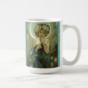 アルフォンス島Mucha Clair De Lune Mug コーヒーマグカップ