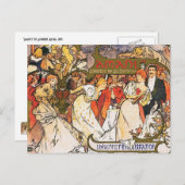 アルフォンス（アルフォンス）ミュシャはがき：アマント ポストカード (正面/裏面)