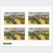 アルフォンス・ドーデのフォンテヴィエイユの水車 長方形シール (シート)