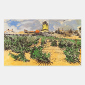 アルフォンス・ドーデのフォンテヴィエイユの水車 長方形シール (正面)