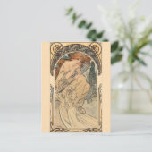 アルフォンス・ド・ラ・ミュジケ・バイ・アルフォンスミュシャ ポストカード (スタンド正面)