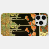 アルフォンス・ミュシャによるアール・ヌーヴォー装飾芸術（オレンジの花） Case-Mate iPhoneケース (裏面 (横))
