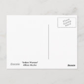 アルフォンス・ミュシャによるインドの女性 - アール・ヌーボー ポストカード (裏面)