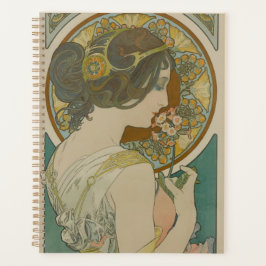 アルフォンス・ミュシャによるサクラソウ (1899) プランナー手帳