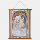 アルフォンス・ミュシャによる音楽の寓意 吊り下げ型タペストリー (正面)