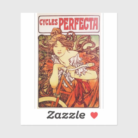 アルフォンス・ミュシャによるCycles Perfecta シール (シート)