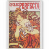 アルフォンス・ミュシャによるCycles Perfecta シール (正面)