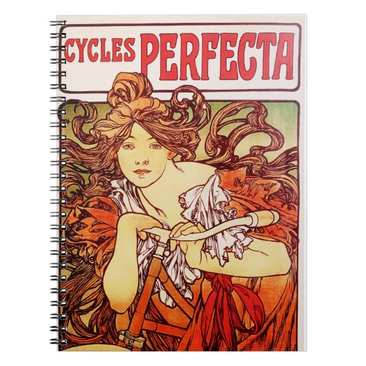 アルフォンス・ミュシャによるCycles Perfecta ノートブック (正面)