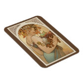 アルフォンス・ミュシャのヴィンテージアート・ヌーボー「フルーツ」 マグネット (右側)