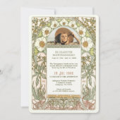 アルフォンス・ミュシャの写真による人生の祝い 招待状 (正面)