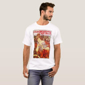 アルフォンス・ミュシャの「サイクルスのペルフェクタ」 Tシャツ (正面フル)
