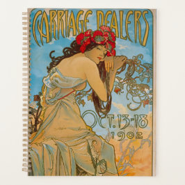 アルフォンス・ミュシャ作「Carriage Dealers」 (1902) ノートブック プランナー手帳