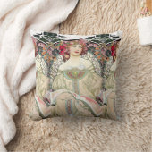 アルフォンス・ミュシャ著F. Champenois Imprimeur-Editeurr クッション (ブランケット)