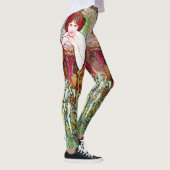 アルフォンス・ミュシャ1900エメラルド宝石 レギンス (右)