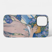 アルフォンス・ミュシャ「アイリス(四花)」 iPhoneケース (裏面横)
