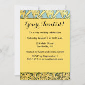 アルフォンス・ミュシャ アールヌーボー リリー 花柄 招待状 (正面)