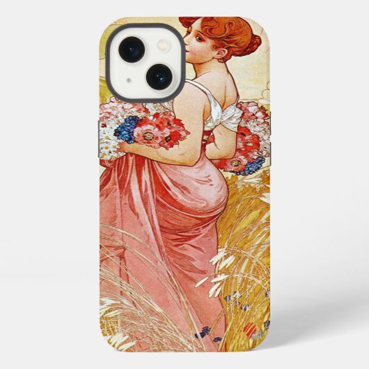 アルフォンス・ミュシャ サマー iPhoneケース (裏面)