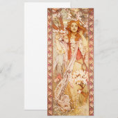 アルフォンス・ミュシャ ジョアンヌ・ダルクの招待状 招待状 (正面/裏面)