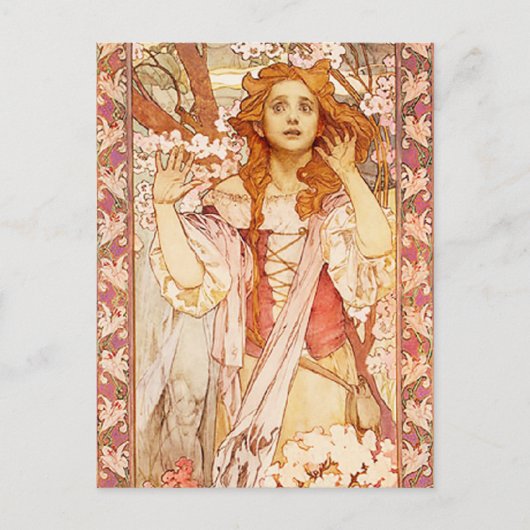 アルフォンス・ミュシャ ジョアンヌ・ダルク ポストカード (正面)
