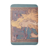 アルフォンス・ミュシャ ジョブ アール・ヌーヴォー 女性 バスマット (正面縦)