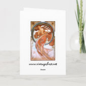 アルフォンス・ミュシャ: ダンス カード (裏面)