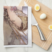 アルフォンス・ミュシャ: ダンス キッチンタオル (四つ折り)