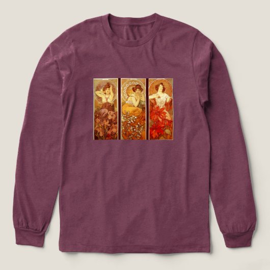 アルフォンス・ミュシャ トライブレンドTシャツ (デザイン正面)