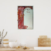 アルフォンス・ミュシャ メニュー ポスター (キッチン)