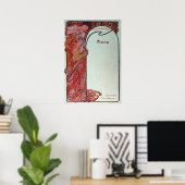 アルフォンス・ミュシャ メニュー ポスター (ホームオフィス)