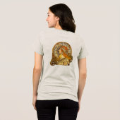 アルフォンス・ミュシャ 十二星座 アール・ヌーヴォー 女性 トライブレンドTシャツ (裏面全面)
