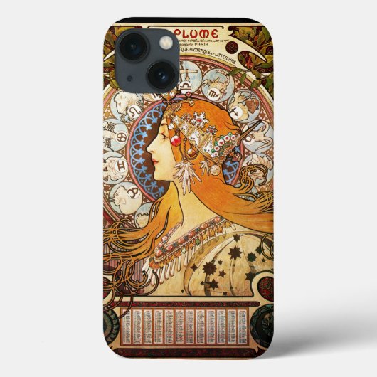 アルフォンス・ミュシャ 星座 Case-Mate iPhoneケース (裏面)