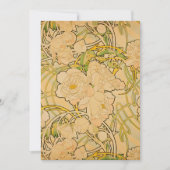 アルフォンス・ミュシャ - 牡丹 招待状 (正面)