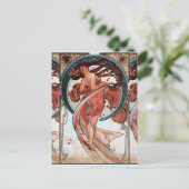 アルフォンス・ミュシャ 1898年のダンス ポストカード (スタンド正面)