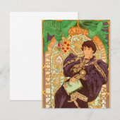 アルフォンス・ミュシャ  Prince and Dragon 招待状 (正面/裏面)