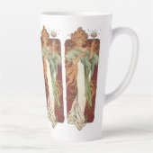 アルフォンス・ムハのヴィンテージ アール・ヌーヴォー、シャンパン カフェラテマグ (右)