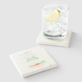 アルフォンス・ル・チャット ストーンコースター (横)