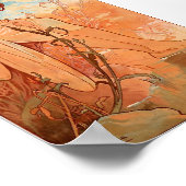 アルフォンズミュシャ夏 ポスター (角)