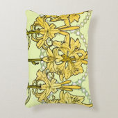 アルフォンセミュシャアールヌーボーリリリフローラルパターン アクセントクッション (正面(垂直))