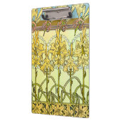 アルフォンセミュシャアールヌーボーリリリフローラルパターン クリップボード (左)