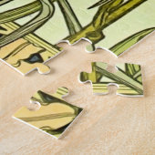 アルフォンセミュシャアールヌーボーリリリフローラルパターン ジグソーパズル (側面)