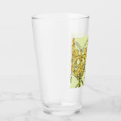 アルフォンセミュシャアールヌーボーリリリフローラルパターン タンブラーグラス (右)