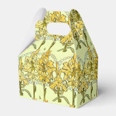 アルフォンセミュシャアールヌーボーリリリフローラルパターン フェイバーボックス (裏面サイド)