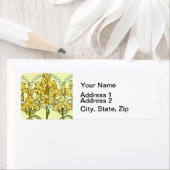 アルフォンセミュシャアールヌーボーリリリフローラルパターン ラベル (インサイチュ)