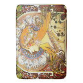 アルフォンミュシャ1896〔占星術の〕十二宮図 バスマット (正面縦)