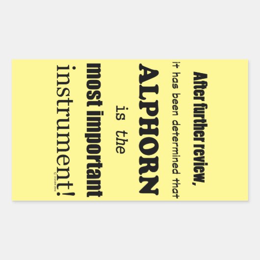 アルフォーンハイモント楽器長方形スティック 長方形シール (正面)