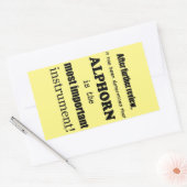 アルフォーンハイモント楽器長方形スティック 長方形シール (封筒)