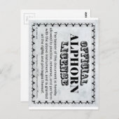 アルフォーンライセンス ポストカード (正面/裏面)