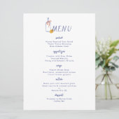アルフレスコワインレモンブルーホワイトディナーメニュー 招待状 (スタンド正面)