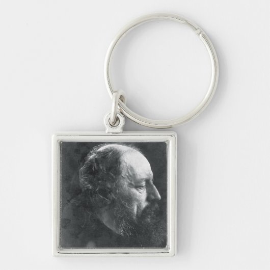 アルフレッドのTennyson (1809-92年の) c.1868 (卵白pr主 キーホルダー (正面)