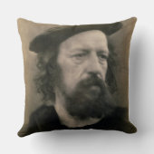 アルフレッドのTennyson (1809-92年)主のポートレート(b/w. p. クッション (裏面)